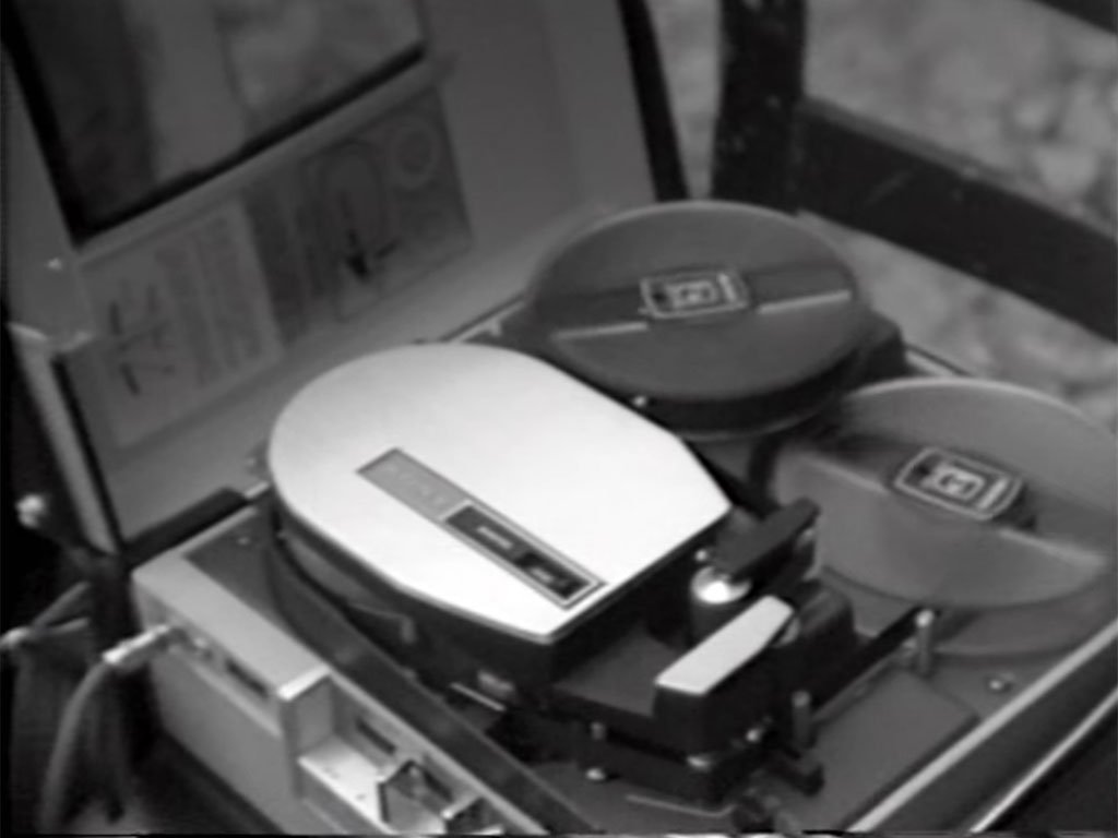 A record player