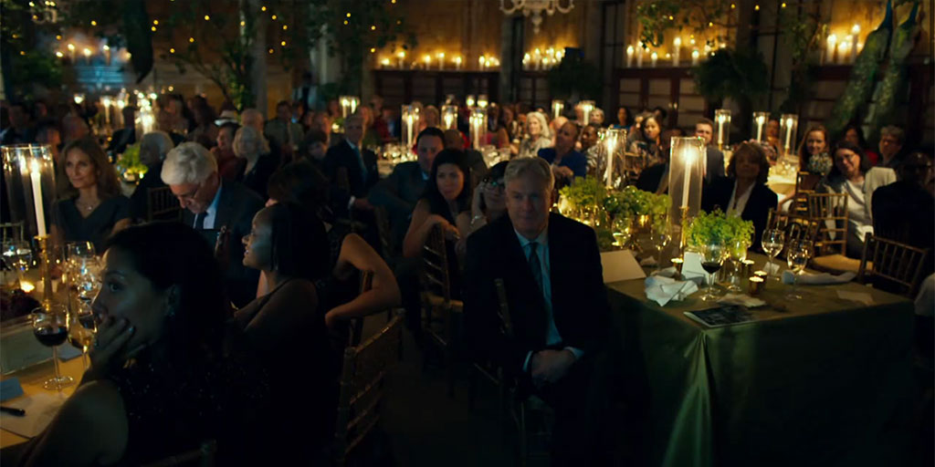 A large crowd of guests at a fundraiser gala.